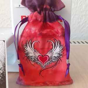 Bolsa de cartas Deluxe Mini Style Tarot Cards Bolsa, bolsa forrada, hecho a mano-Bordado- Nuevo diseño