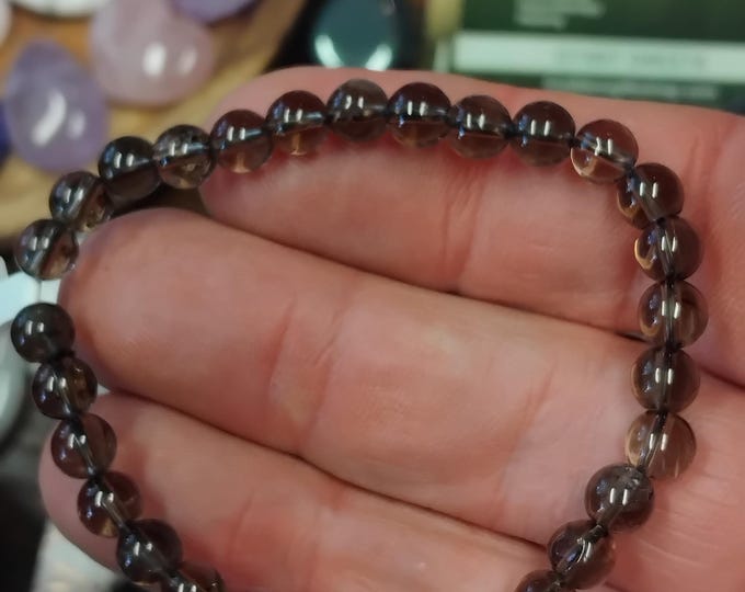 Smokey Quartz- A Grade- 6 mm- Bracelet-Gift-Yourself-Friends-Family-Loved One