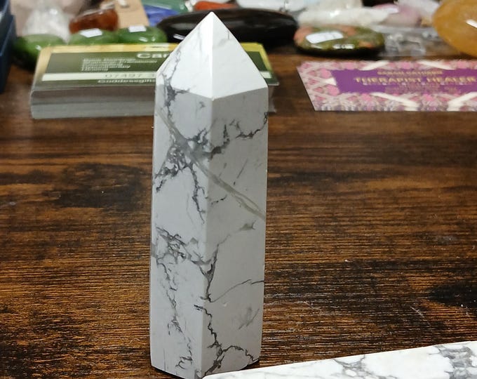 White Howlite- Wand-Tower-Gift Box-Gift-Yourself-Friends-Family -Loved One