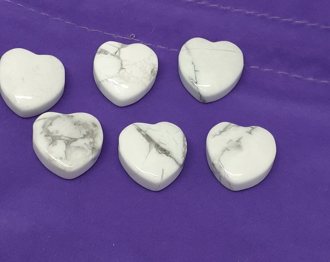 Hearts Small -Magnesite -Pendant- Black Cord - Gift-Yourself- Friends-Family-Loved One-Gift Box