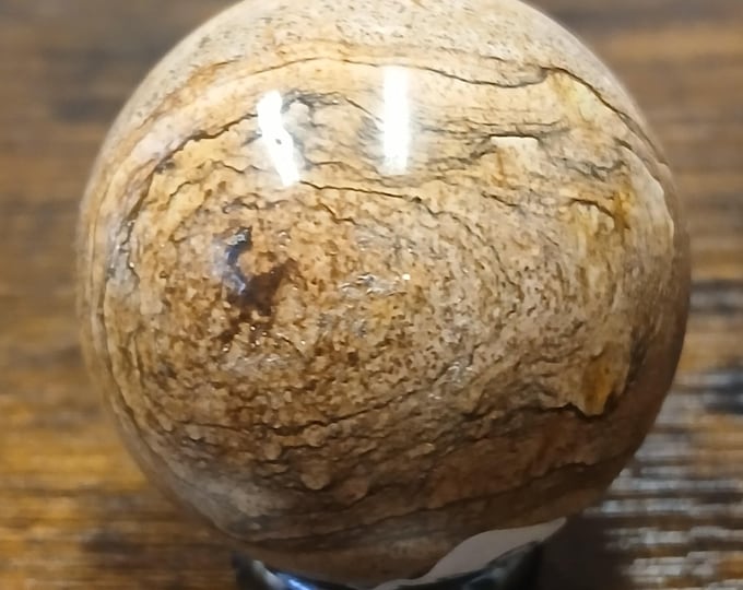 Kalahari Picture Jasper-Sphere- 40 mm-Gift-Yourself-Friends-Family -Loved One