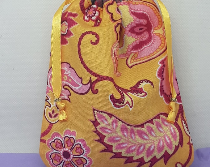Mala- Mini Tarot - pouch Bag- lined pouch - handmade- New Design