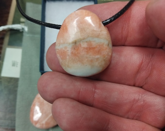 Barite - Pendant- Black Cord - Gift-Yourself- Friends-Family-Loved One-Gift Box
