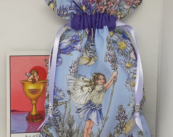 Deluxe Tarot - Oracle- cards pouch Bag, lined pouch, handmade -Charm- Beads- New Design