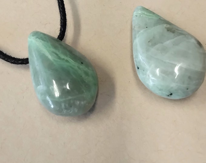 Garnierite  Pendant Necklace- Cord - Gift-Yourself- Friends-Family-Loved One-Gift Box