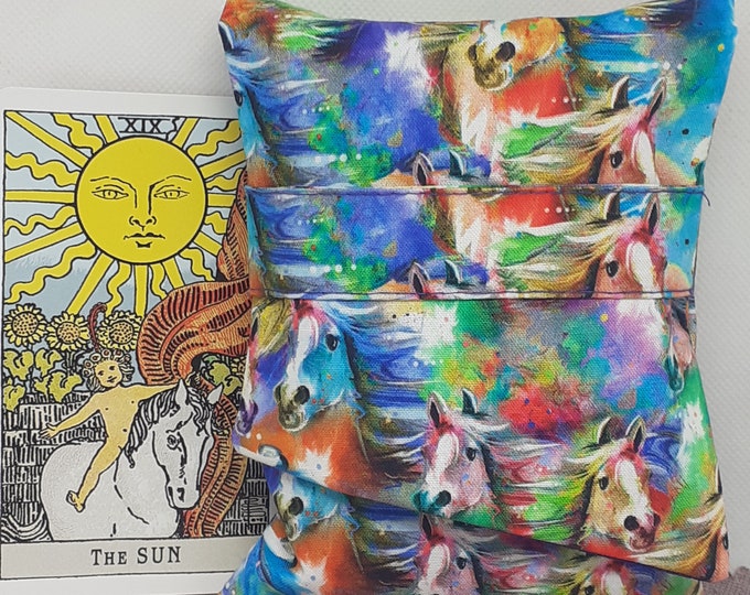 Deluxe Pocket Style Tarot Cards cards pouch Bag, lined pouch, handmade- New Design