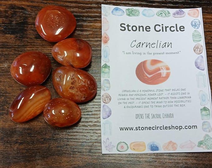 Carnelian-Pebbles-Gift-Emotional Balance-Yourself-Friends-Family-Loved One