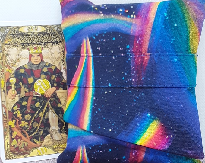 Deluxe MINI Pocket Style Tarot Cards cards pouch Bag, lined pouch, handmade- New Design
