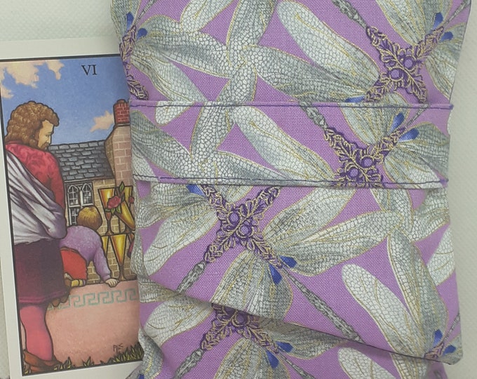 Deluxe Pocket Style Tarot Cards cards pouch Bag, lined pouch, handmade- New Design