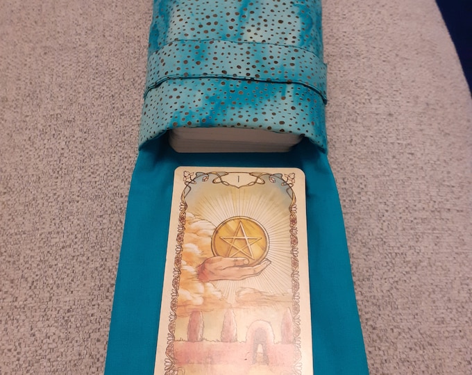 Deluxe Pocket Style Tarot Cards cards pouch Bag, lined pouch, handmade- New Design