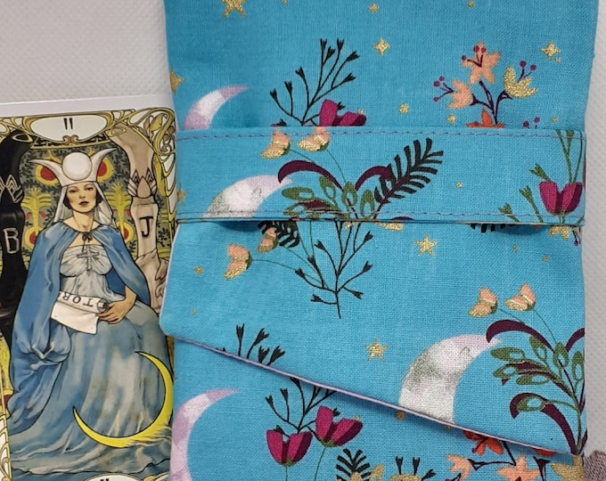 Deluxe MINI Pocket Style Tarot Cards cards pouch Bag, lined pouch, handmade- New Design