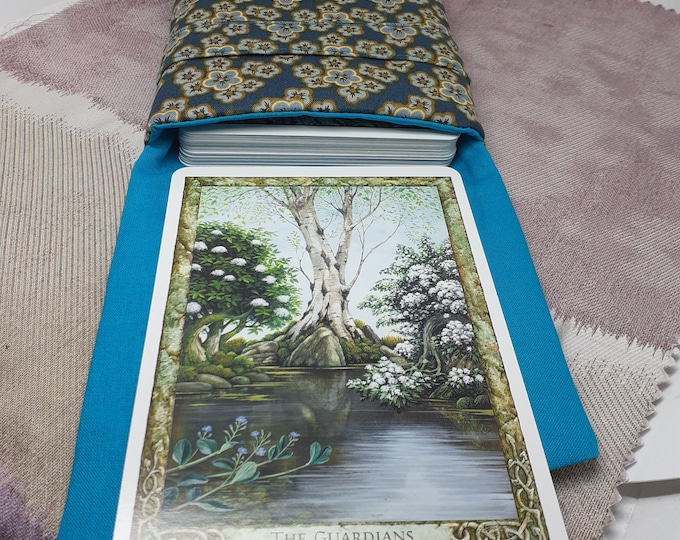 Deluxe Pocket Style ORACLE- LARGE TAROT Cards pouch Bag, lined pouch, handmade- New Design