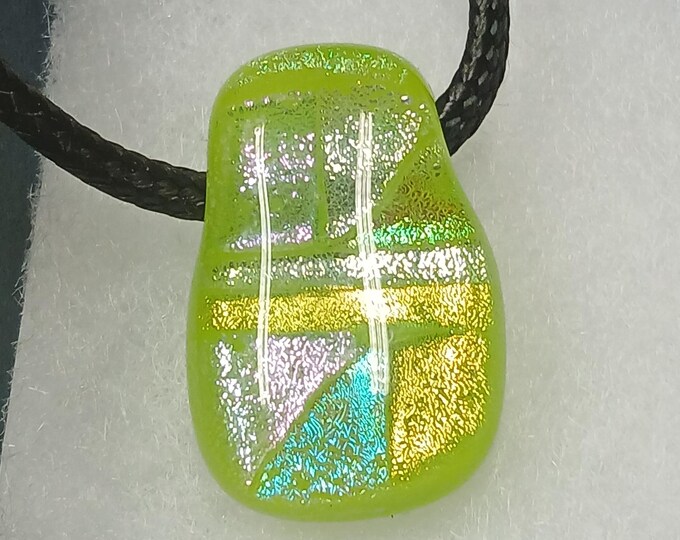 Colourful Glass Pendant - Pendant- Black Cord - Gift-Yourself- Friends-Family-Loved One-Gift Box