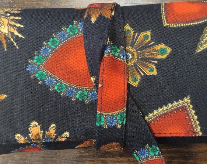 Deluxe Tarot Cards cards pouch Bag, lined pouch, handmade- Ribbon - New Design