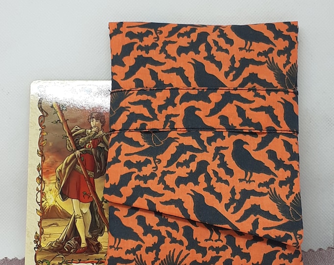 Deluxe Pocket Style Tarot Cards cards pouch Bag, lined pouch, handmade- New Design