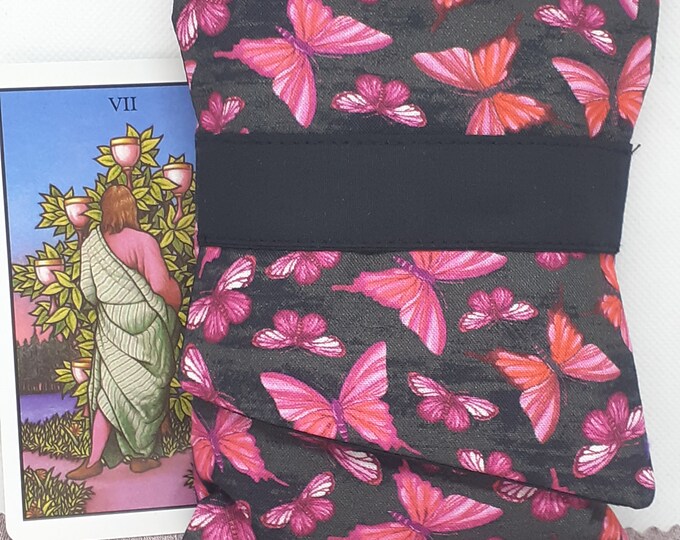 Deluxe Pocket Style Tarot Cards cards pouch Bag, lined pouch, handmade- New Design