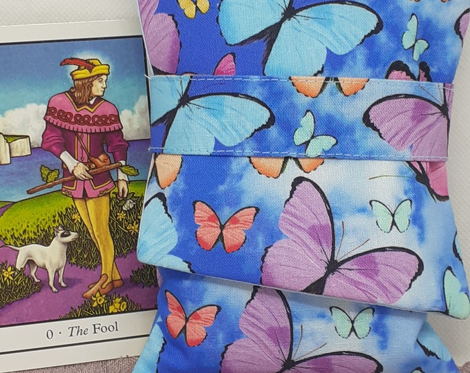 Deluxe Pocket Style Tarot Cards cards pouch Bag, lined pouch, handmade- New Design