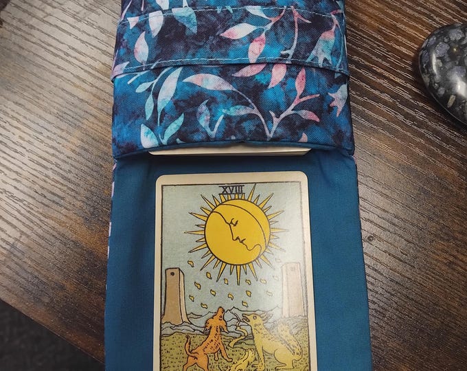 Deluxe Pocket Style Tarot Cards cards pouch Bag, lined pouch, handmade- New Design
