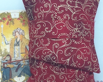 Deluxe zakje voor tarotkaarten: handgemaakte gevoerde tas