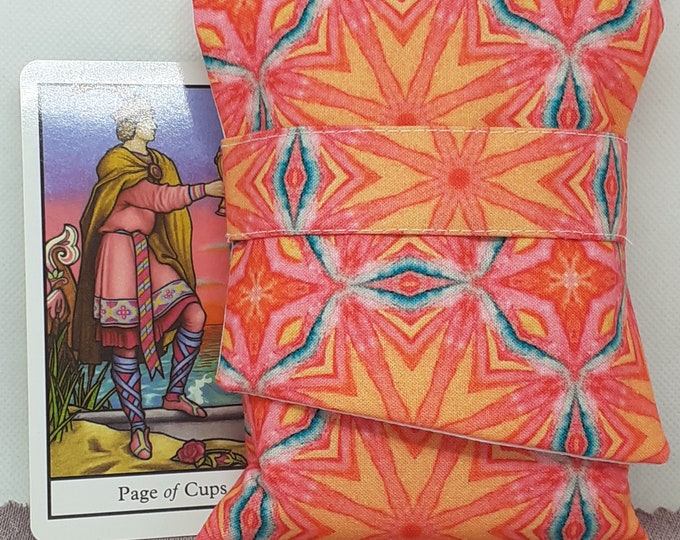 Deluxe Pocket Style Tarot Cards cards pouch Bag, lined pouch, handmade- New Design