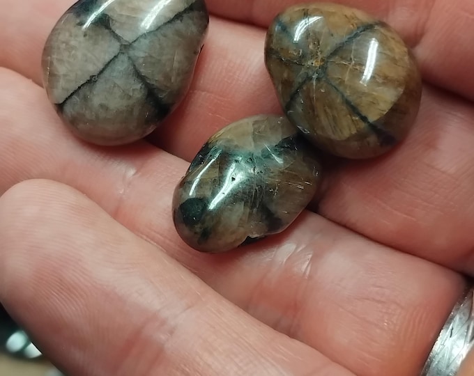 Chiastolite- Small-Pendant Black Cord- Gift Box- Gift Yourself- Friend- Family -Loved One