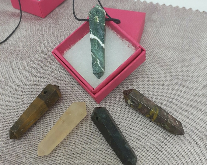 Pendants DT Points x 1 India - Black Cord-Gift-Yourself- Friends-Family-Loved One-Gift Box