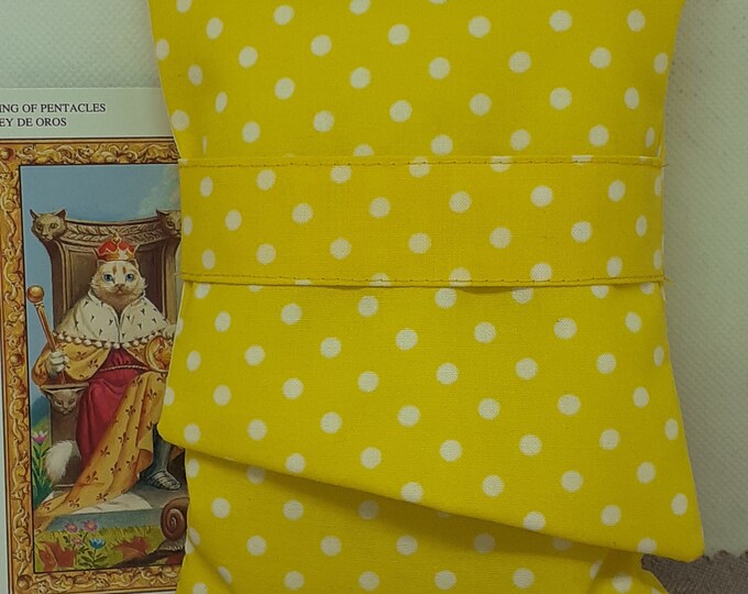 Deluxe Pocket Style Tarot Cards cards pouch Bag, lined pouch, handmade- New Design