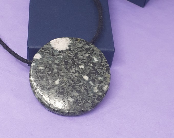 Presseli Blue Stone - Pendant- Black Cord - Gift-Yourself- Friends-Family-Loved One-Gift Box