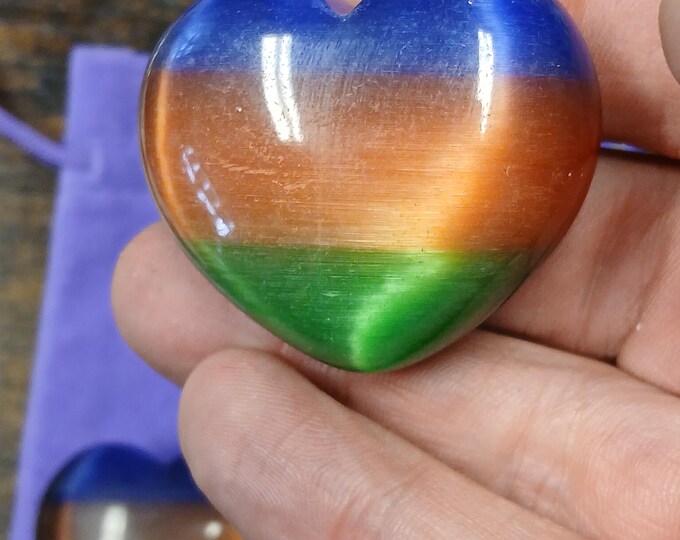 Cats Eye-Large -45 mm -Puff-Hearts-Gift-Yourself-Friends-Family-Loved One