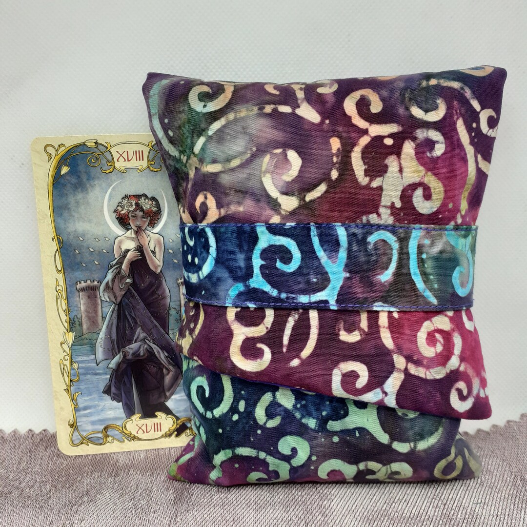 Pochette de luxe pour cartes de tarot de style poche, pochette doublée