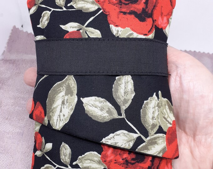 Handmade Tarot Card Pouch: Floral Pocket Bag