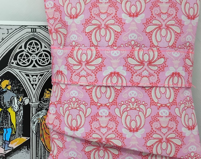 Deluxe Pocket Style Tarot Cards cards pouch Bag, lined pouch, handmade- New Design