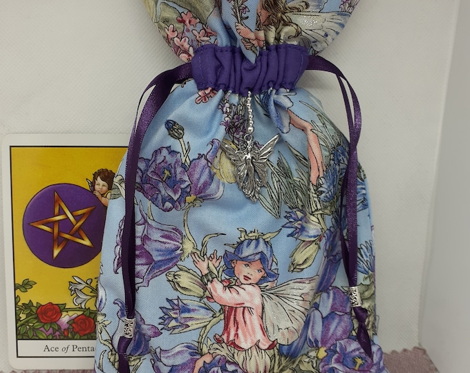 Deluxe Tarot - Oracle- cards pouch Bag, lined pouch, handmade -Charm- Beads- New Design