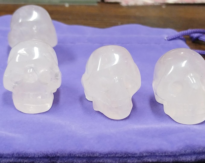 Rose Quartz-Small- Skull-Gift-Yourself-Friends-Family-Loved One