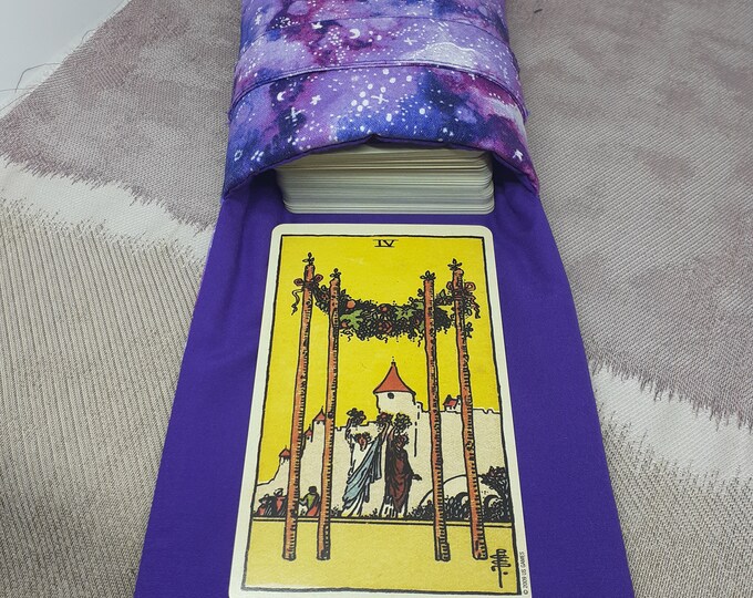 Deluxe Pocket Style Tarot Cards cards pouch Bag, lined pouch, handmade- New Design- Glittery Fabric