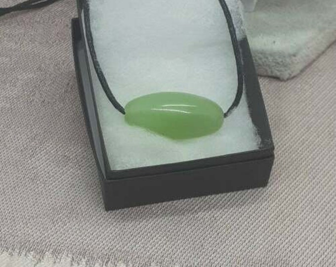 New Jade Shiva -Pendant- Black Cord- Perfect gift for yourself- a friend or a Loved one- Gift Box