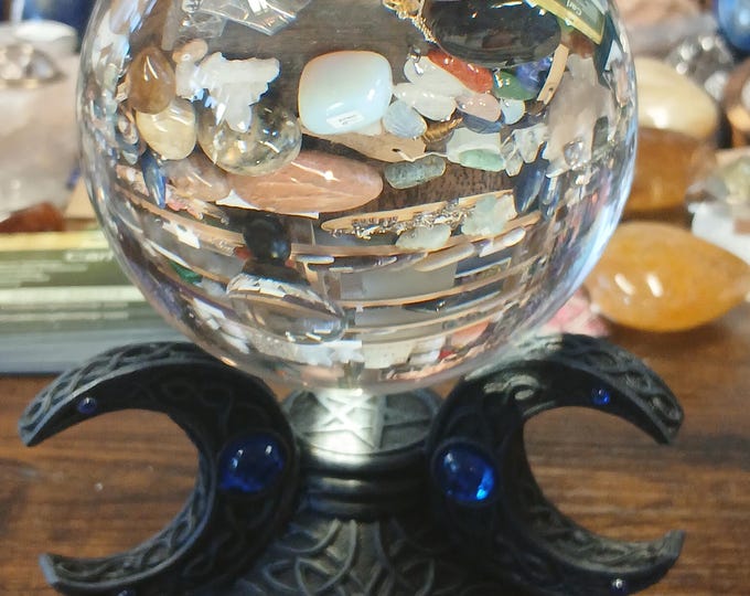 Clear Crystal Large Ball-Sphere- 11 cm-With-Without Stand-Gift-Yourself-Friends-Family-Loved One
