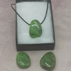 Nephrite Jade- Pendant- Black Cord- Gift Box- Gift-Yourself- Friends-Family-Loved One-Gift Box