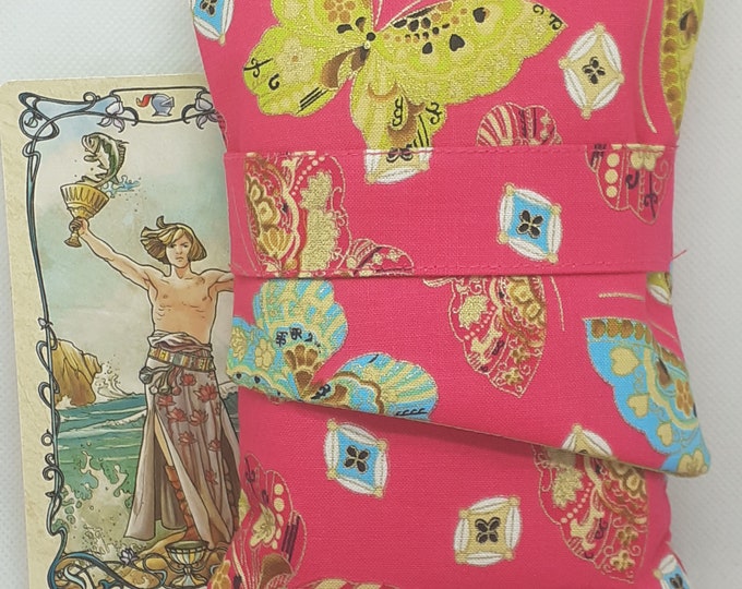 Deluxe Pocket Style Tarot Cards cards pouch Bag, lined pouch, handmade- New Design