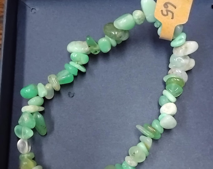 Chrysoprase-Bracelet- Chip-Handmade-"Help Heal a Broken Heart"-Gift-Yourself-Friends-Family-Loved One