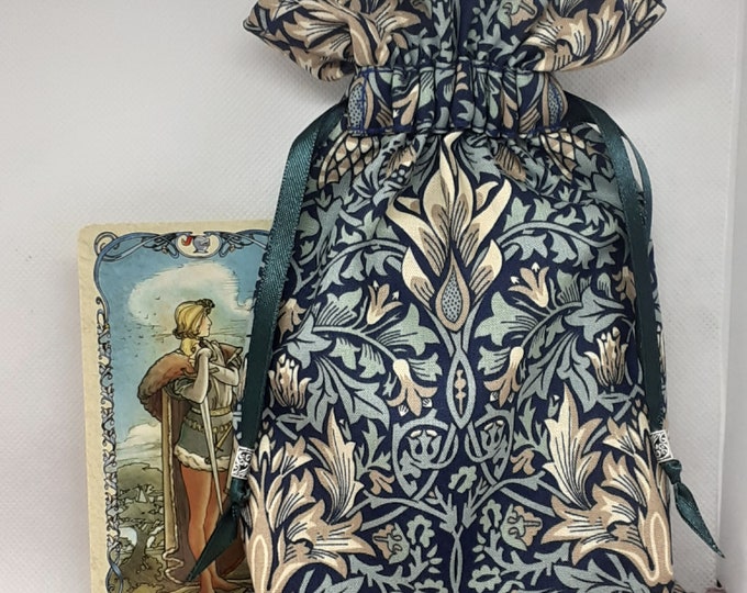 Deluxe Tarot cards pouch Bag, lined pouch, handmade - New Design
