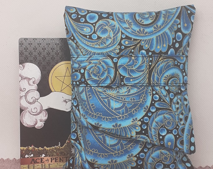 Deluxe Pocket Style Tarot Cards cards pouch Bag, lined pouch, handmade- New Design