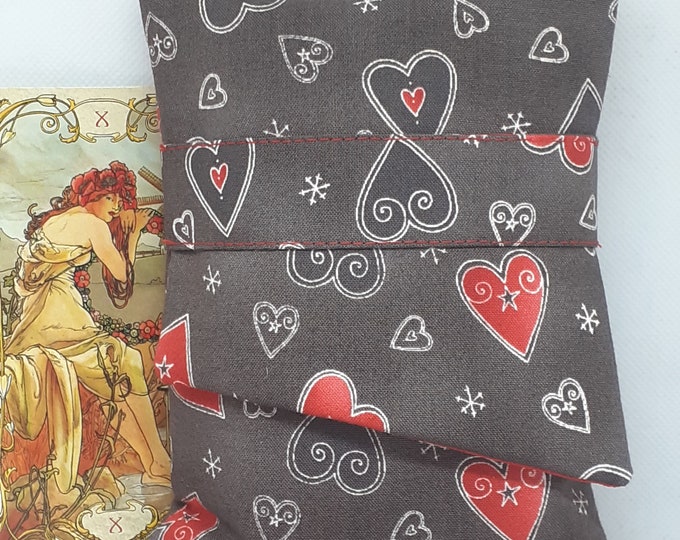 Deluxe Pocket Style Tarot Cards cards pouch Bag, lined pouch, handmade- New Design