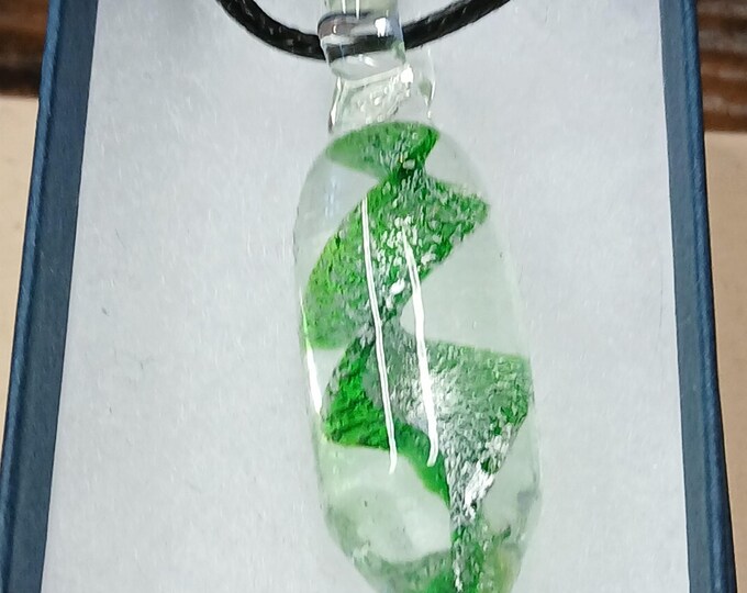 Colourful Glass Pendant - Pendant- Black Cord - Gift-Yourself- Friends-Family-Loved One-Gift Box