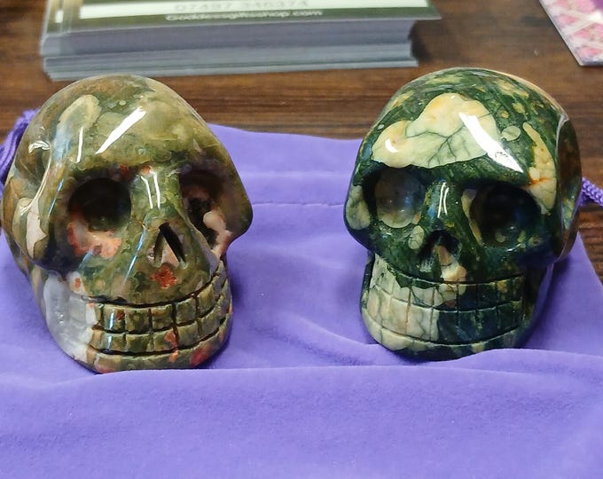 Rhyolite-Unakite-Skull-Gift-Yourself-Friends-Family-Loved One