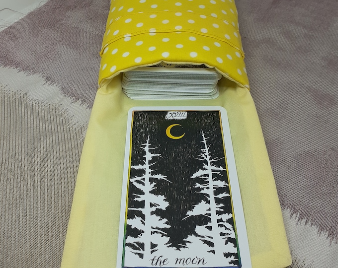 Deluxe MINI Pocket Style Tarot Cards cards pouch Bag, lined pouch, handmade- New Design