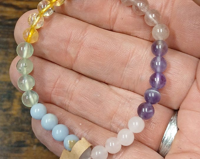 Chakra-Bracelet-6 mm- Beads-Handmade-Gift-Yourself-Friends-Family-Loved One