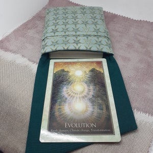 Deluxe Pocket Style ORACLE- Bolsa grande para cartas de TAROT, Bolsa forrada, hecha a mano, Nuevo diseño