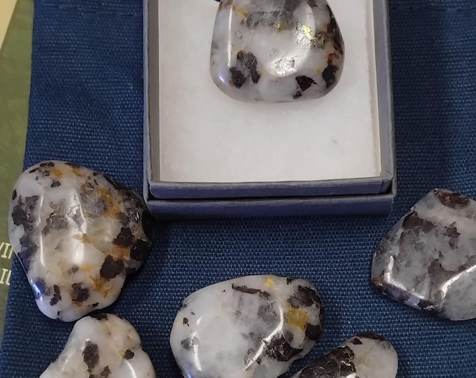 Siderite in Cryolite - Pendant- Black Cord - Gift-Yourself- Friends-Family-Loved One-Gift Box