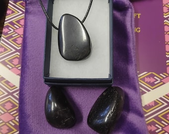 Magnetit- Anhänger- Schwarz Kordel- Geschenk-Box für Freunde